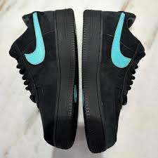 alt="Nike Air Force 1 Low Tiffany &amp; Co. 1837 Black Blue DZ1382-001 Sneakers Side View"
alt="Nike Air Force 1 Tiffany &amp; Co. Black Blue Limited Edition Luxury Sneakers"
alt="Nike Tiffany Air Force 1 1837 Black Blue Premium Suede Leather Design"
alt="Nike Air Force 1 Tiffany &amp; Co. Sneakers with Tiffany Blue Accents"
