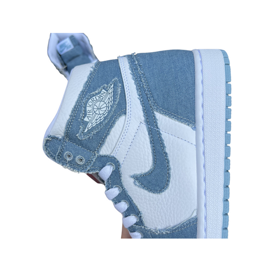 "💙 Jordan Men's 1 Retro High OG Denim – Summit White/Obsidian