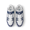 Louis Vuitton LV Trainer Low Sneakers Blue Leather – Side View
Louis Vuitton LV Trainer Luxury Sneakers – Top View
Louis Vuitton LV Trainer Blue Leather Men’s Shoes EU 42
