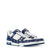Louis Vuitton LV Trainer Low Sneakers Blue Leather – Side View
Louis Vuitton LV Trainer Luxury Sneakers – Top View
Louis Vuitton LV Trainer Blue Leather Men’s Shoes EU 42
