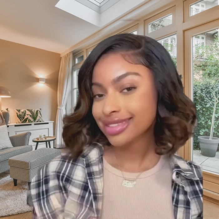 Ombre Spiral Curls Lace Front Wig – Effortlessly Stunning Style Ready to Wear!