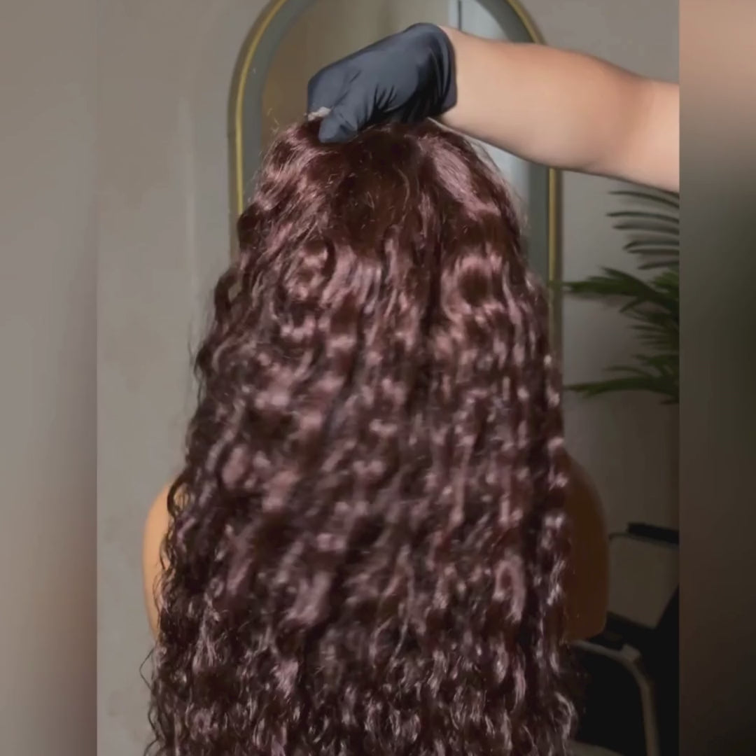 Glueless 13x4 Lace Cap with Adjustable Fit – Water Wave Human Hair Wig
