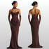 elegant backless maxi dress