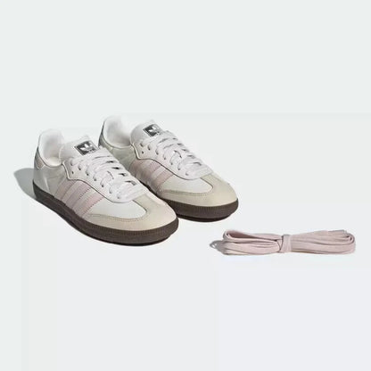 Adidas Samba OG Cloud White Wonder Quartz Women’s Sneakers – Classic Leather Retro Style
