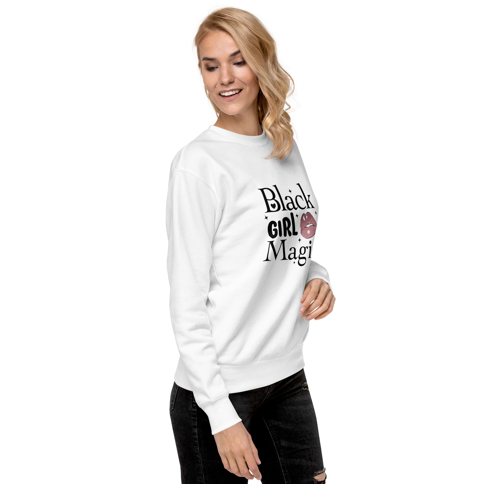 alt="Women's Premium Sweatshirt with classic crew neck and ribbed cuffs"
alt="Soft fleece interior premium sweatshirt for women"
alt="Stylish cotton blend women’s pullover for everyday wear"
alt="Comfortable women’s crew neck sweatshirt streetwear style"

